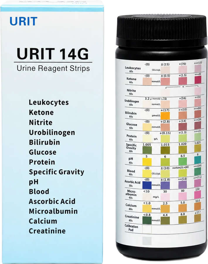 Tiras reagentes URIT 14G